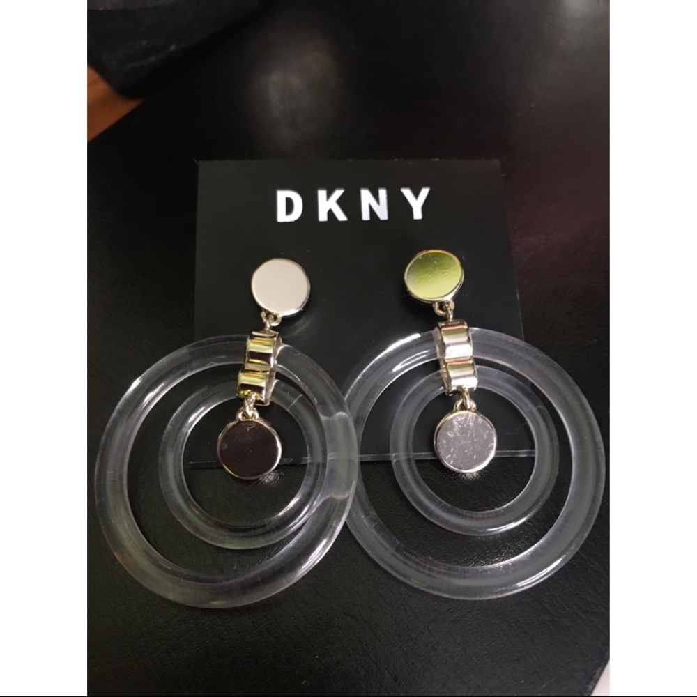 DKNY Gold-Tone Resign Drop Earrings